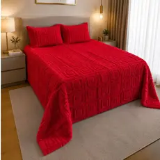 Kit Cobertor Casal 3 pçs ACONCHEGO 2,40X2,60 QUEEN - Acompanha porta travesseiros - Oferta