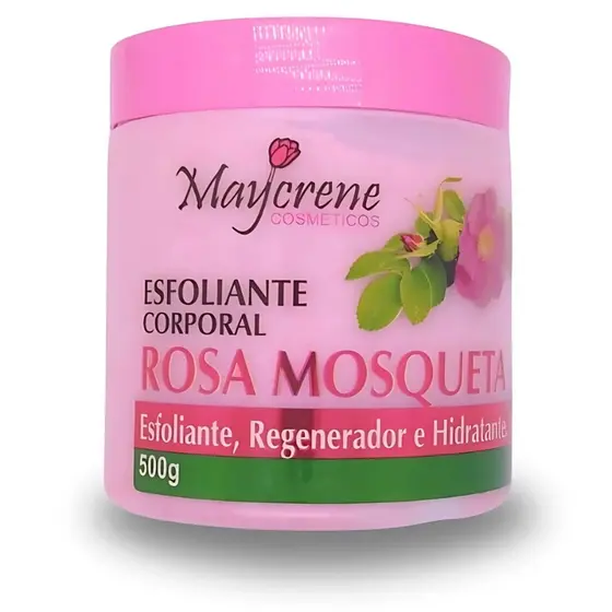 Esfoliante Corporal Rosa Mosqueta 500g - Limpeza e Nutrição da Pele