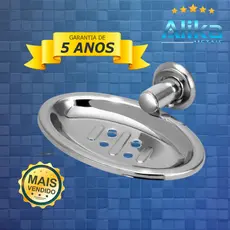 Saboneteira Stander Porta Sabonete Parede Aço Inox Aluminio