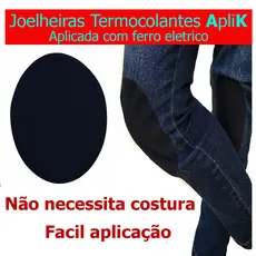 4 Pares Joelheira temocolantes ApliK reforço calça uniforme escolares