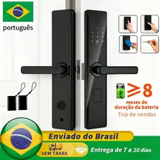 5 em 1 Fechadura Digital Biométrica Eletronica Touch Biometria M15