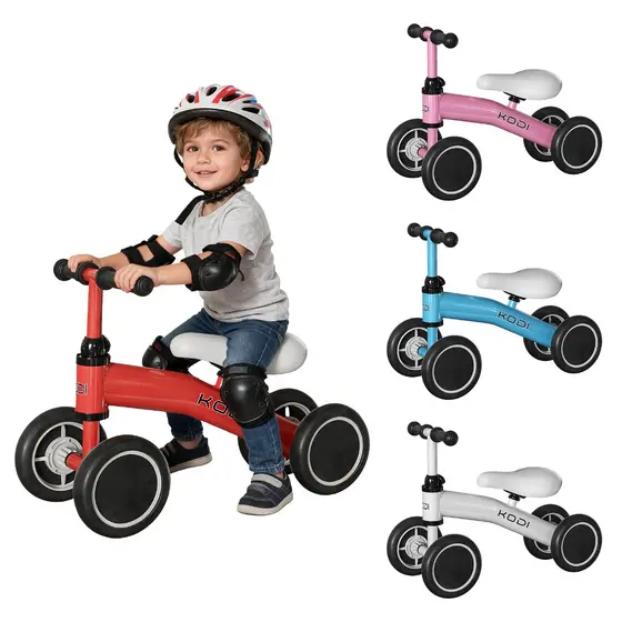 Bicicleta De Equilíbrio Andador Infantil Sem Pedal 4 Rodas Design ergonômico -P14