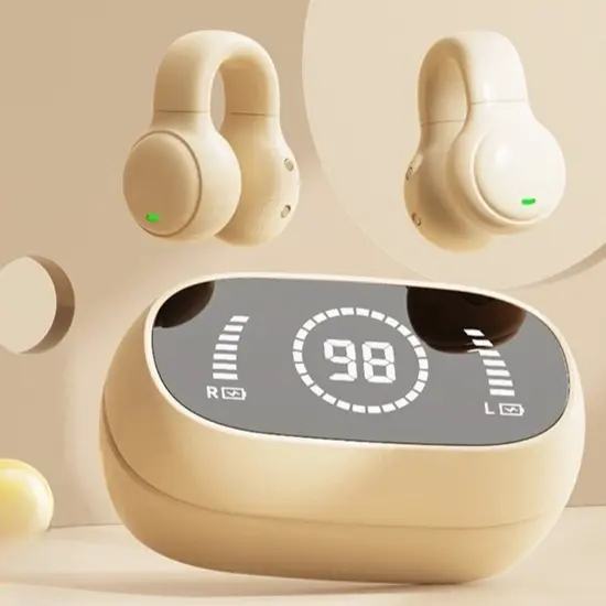 Fones de ouvido sem fio Bluetooth Ear-Hook 5.3 Mini fones de ouvido estéreo para Android Ios -B4/B3