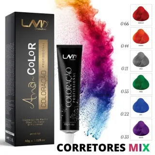 Coloração Profissional AnaColor corretores mix 60g.Lavid cosmeticos