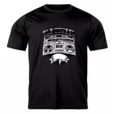 Camiseta Masculina Com Estampa Bom Box Old School Style Hip Hop Tecido Premium 100% Algodão