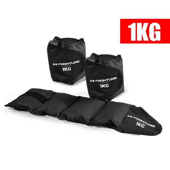 Par de Caneleira Peso Treinar Pernas Treino em Casa Academia Tornozeleira Funcional 1KG
