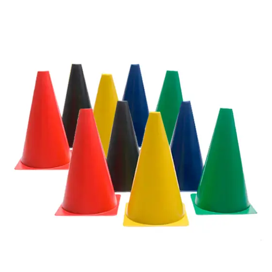 Kit Funcional Agilidade 20 Cones Demarcatório Para Futebol, Patins, Fisioterapia, Crossfit e Treinos Funcionais