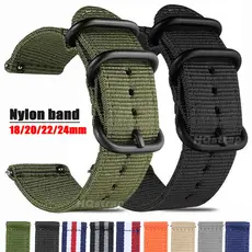 Pulseira Esportiva De Nylon Tecido 18mm 24mm 22mm 20mm , De Substituição Universal , Liberação Rápida