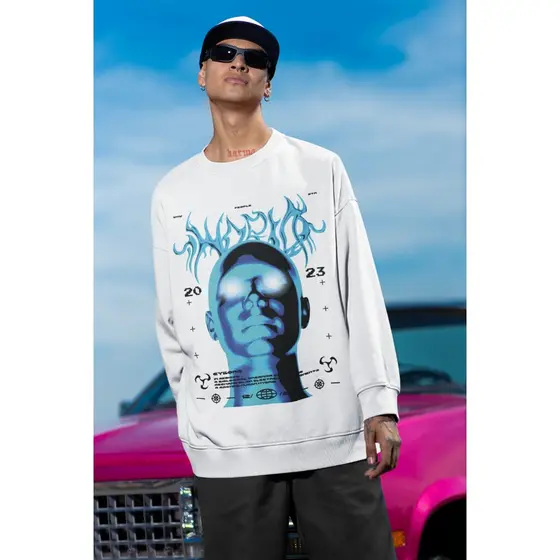 Moletom Careca Unissex Blusa de Frio Feminina Masculina- oversized stretwear