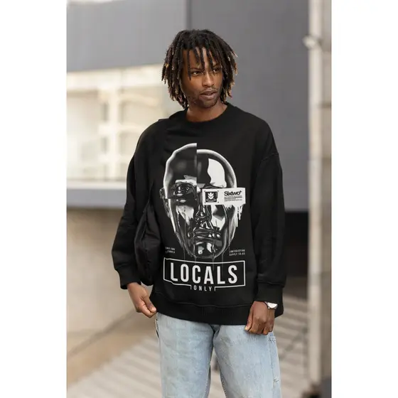 Moletom Careca Unissex ´´Locals´´ Blusa de Frio- Feminina Masculina- oversized stretwear