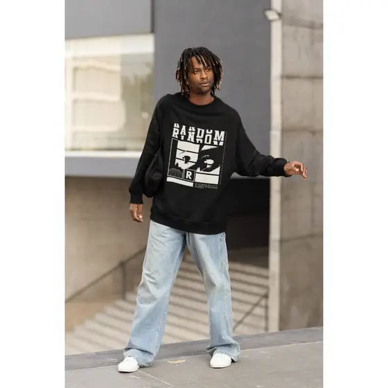 Moletom Careca ``Random´´ Unissex Blusa de Frio Feminina Masculina- oversized stretwear