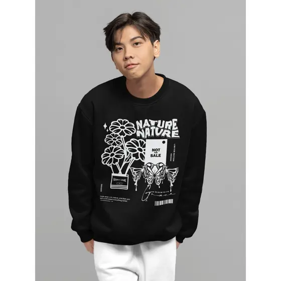 Moletom Careca ``Nature´´ Unissex Blusa de Frio Feminina Masculina- oversized stretwear