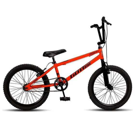 Bicicleta Infantil Aro 20 Bmx Freio V-Brake Laranja e Preto Gottbike