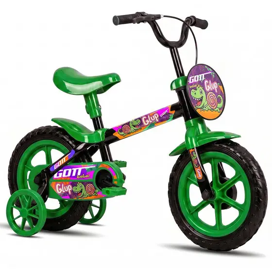 Bicicleta Gott Bike Glup Aro 12 Infantil Com Rodinhas Bike