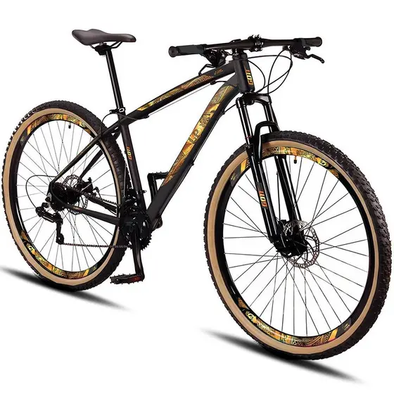 Bicicleta Aro 29 Aluminio 21 Marchas Pneu Bege Luan Pereira CowBike
