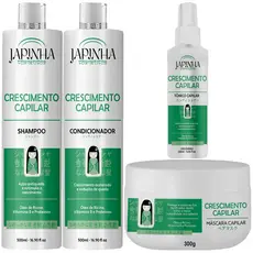 Kit Completo Crescimento Capilar Japinha – Fortaleça Seus Fios da Raiz às Pontas!!!