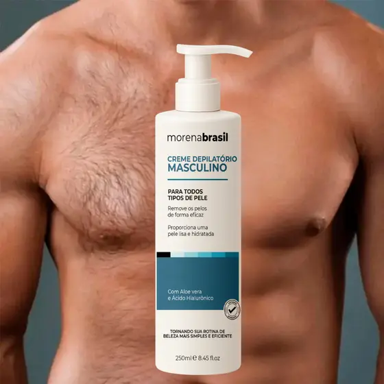 Creme Depilatório Masculino | Remoção de Pelos Fácil e Sem Complicações 💙