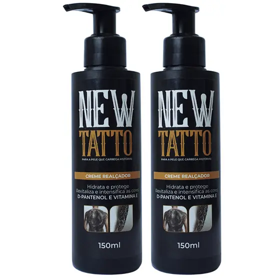 Kit 2x Creme Realçador New Tatto |  Realce, Hidratação e Brilho para sua Tatto!