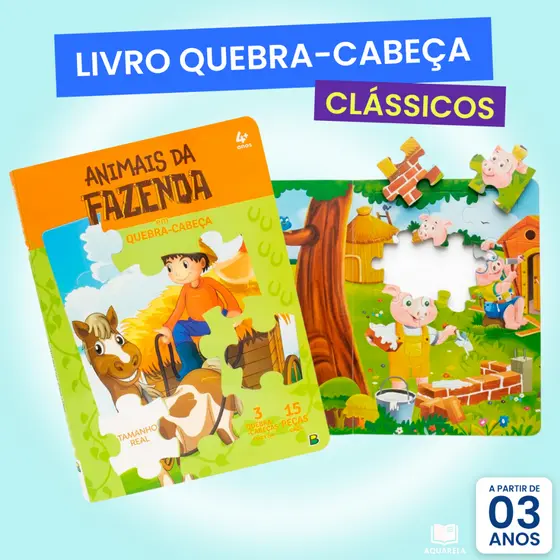 Livro Jogo Quebra Cabeça p/ Criança 4 Anos | Bíblico Dinossauro Jesus Conto Infantil Atividade Interativo Menina Menino