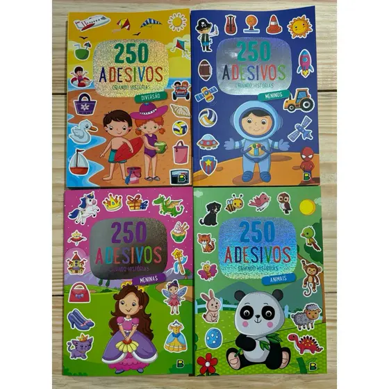 Livro infantil 250 Adesivos - Criando Histórias