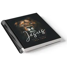 Caderno 1/4 capa dura espiral 96 folhas - O LEÃO DE JUDA #3