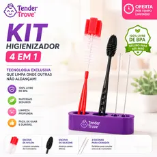 Higiene Perfeita com Kit Tender Trove 🧼 — Escovas de Silicone e Nylon para Limpeza Completa e Segura