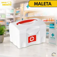 Maleta Organizadora de Medicamentos  – Primeiros Socorros, Curativos e Medicamentos