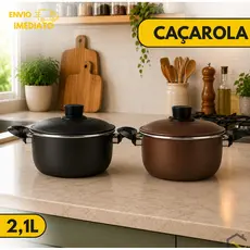 PANELA CAÇAROLA  2,1 Litros Acabamento Premium