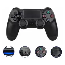Controle Wireless Compatível com PS4 Joystick Bluetooth Gamer Recarregável Alta Precisão Sem Delay Dual Vibração