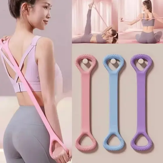 Silicone Elástico de Resistência para Treino de força, yoga e Fitness em Casa