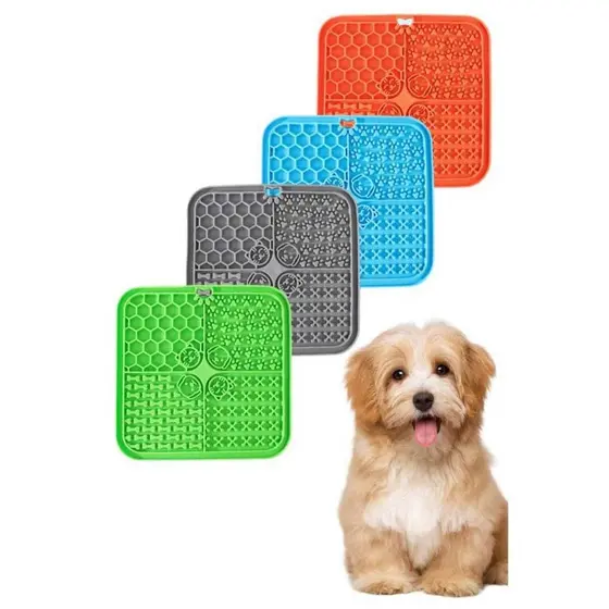 Tapete De Lamber Para Cães Cachorro Para Gato Labirinto Para Petiscos Ração Com Ventosa De Fixação
