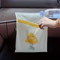 Sacos de Plástico Estampado com Adesivo Multiuso Saco de Lixo Carro Cozinha Suspensa Autoadesiva Para Carros