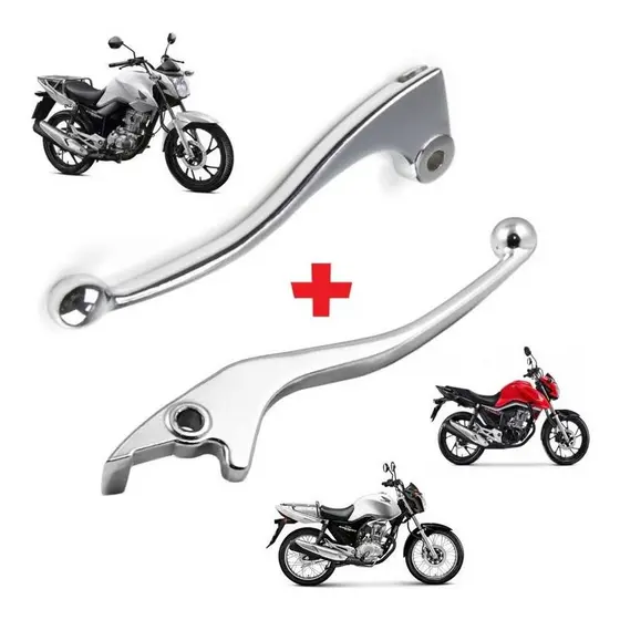 Manete Freio Disco + Manete Embreagem CG125/150 Cromado