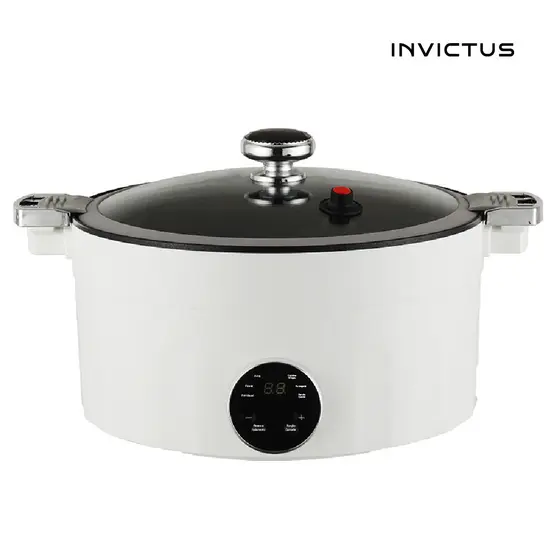 Panela Elétrica de Arroz Multiuso 4 Litros 28cm Antiaderente 1000W 5 Funções 110V/220V