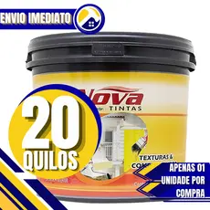 Massa Corrida Balde 20 Quilos KG Nova Tintas Branca Interna Secagem Rapida