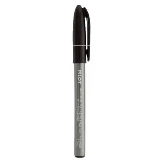 Marcador Permanente Pilot Retro Projetor Preto 2mm
