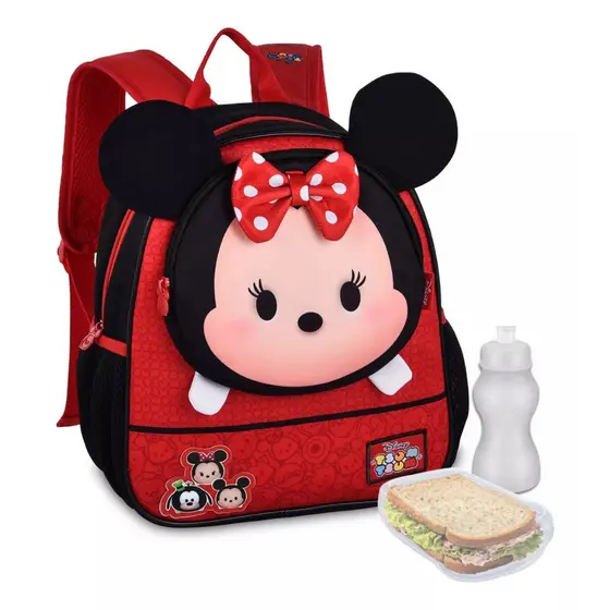 Mochila Disney Infantil Crianças Escola Creche Miney