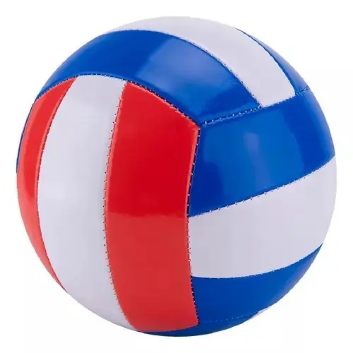Bola Vôlei Praia N.5 - Couro Artificial - Azul/vermelho