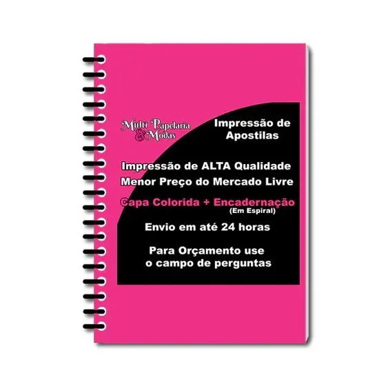 Impressão de Apostilas Quantidade a Combinar!!