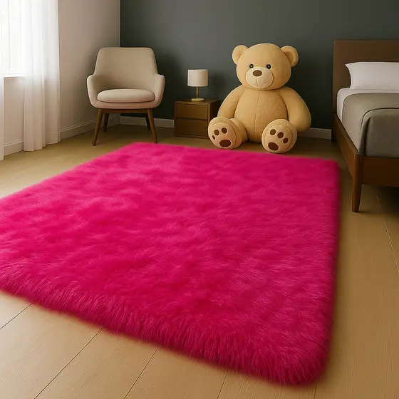 Tapetes Peludos 1,50 X 1,00 Várias Cores Para Sala E Quarto
