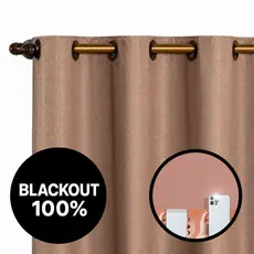 Cortina Blackout Corta Luz 100% Vedação com Ilhós PVC Impermeável Quarto Sala Janela Porta Balcão Blecaute EDDI Casa