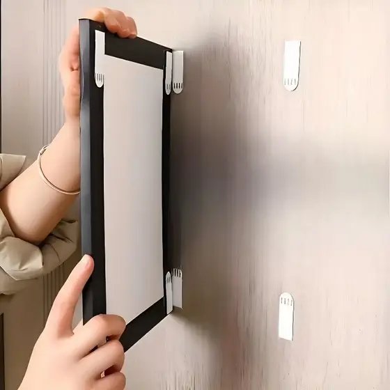 Tiras Velcro Adesivas Alta Fixação Não Cai, Removível Sem Marcas Sem Danificar Parede Para Pendurar Quadros