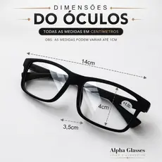 Óculos de Leitura Com Grau Emborrachado Presbiopia Unissex Masculino e Feminino Tendência