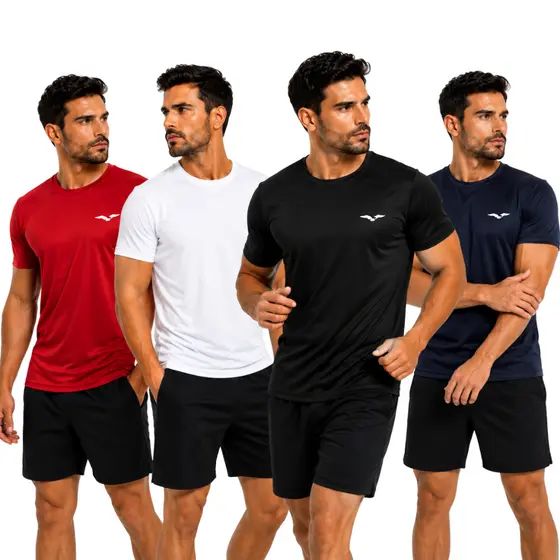 Camiseta Dry Fit Masculina com Elastano Colmeia Academia Corrida Esportiva