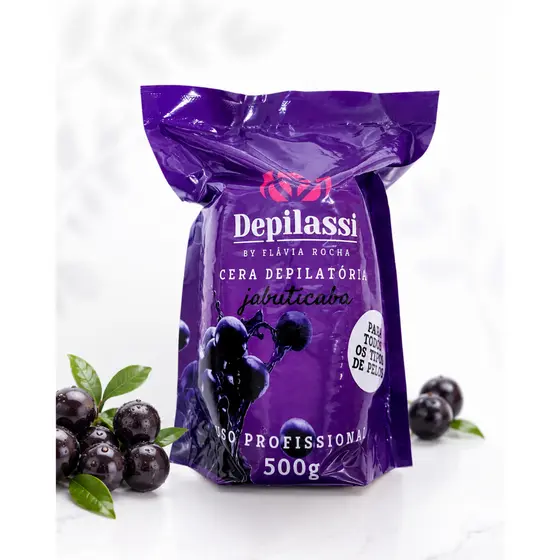 Cera Depilatória Jabuticaba 500g Depilassi