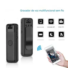 Mini câmera Portátil HD 1080P Do Projeto Grampo Traseiro WiFi visualização Remota Gravadores de vídeo