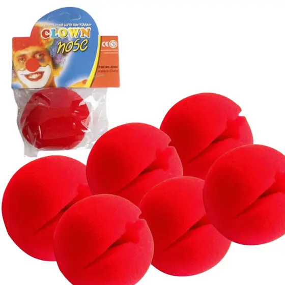 Kit Com 6 Nariz De Palhaço  Carnaval