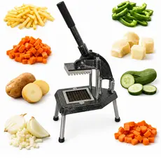 Picador Batata Palito Legumes Resistente Picador de Batatas Profissional Reforçado