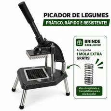 Picador Cortador Fatiador de Legumes Profissional Reforçado Pequeno Batata Palito Legumes Frutas Bares