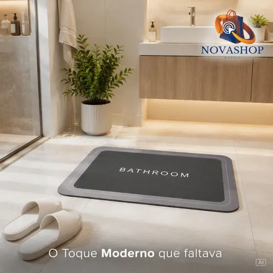 Tapetes De Banheiro Secagem Rápida Em Microfibra Antiderrapante / Porta De Entrada